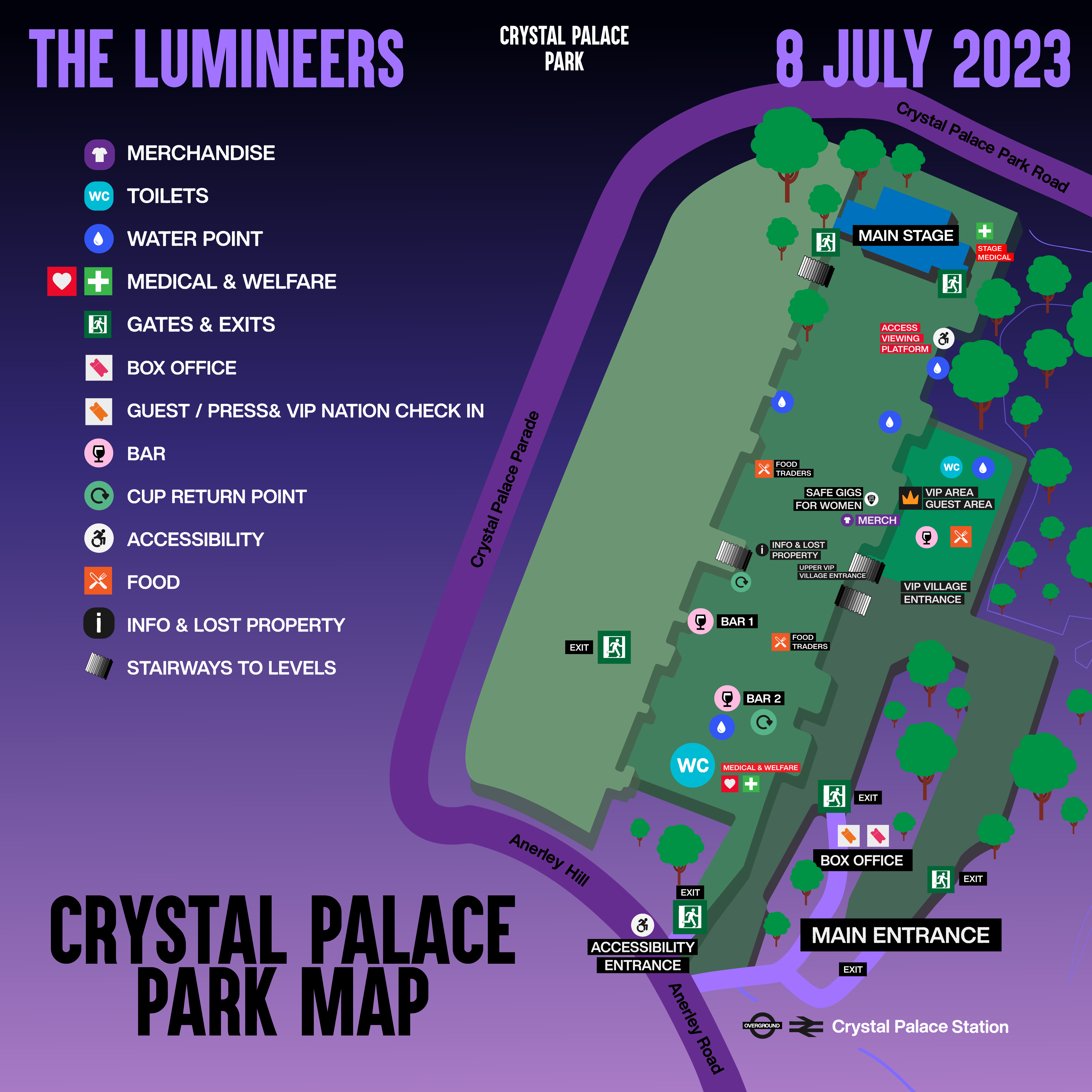 The Lumineers map