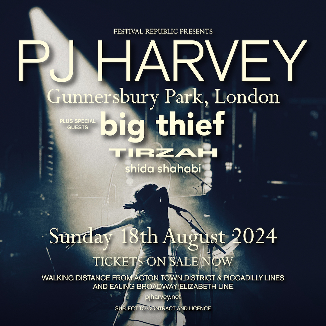PJ Harvey has announced her only London Summer performance of 2024 at Gunnersbury Park on Sunday, August 18th.